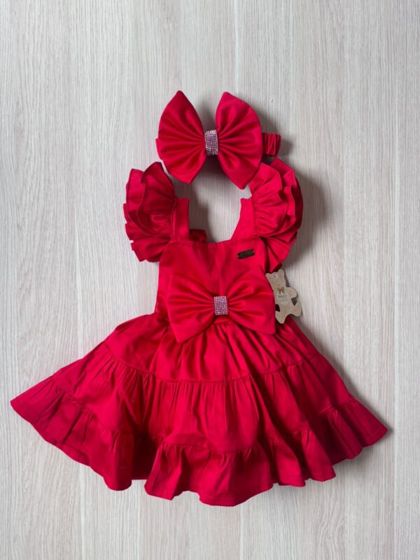 Vestido Brillos rojo + BALACA
